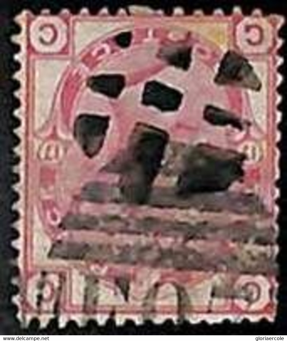 94890a - GREAT BRITAIN - STAMP - SG #  144 Plate 17 - USED With Strange Postmark - Ohne Zuordnung