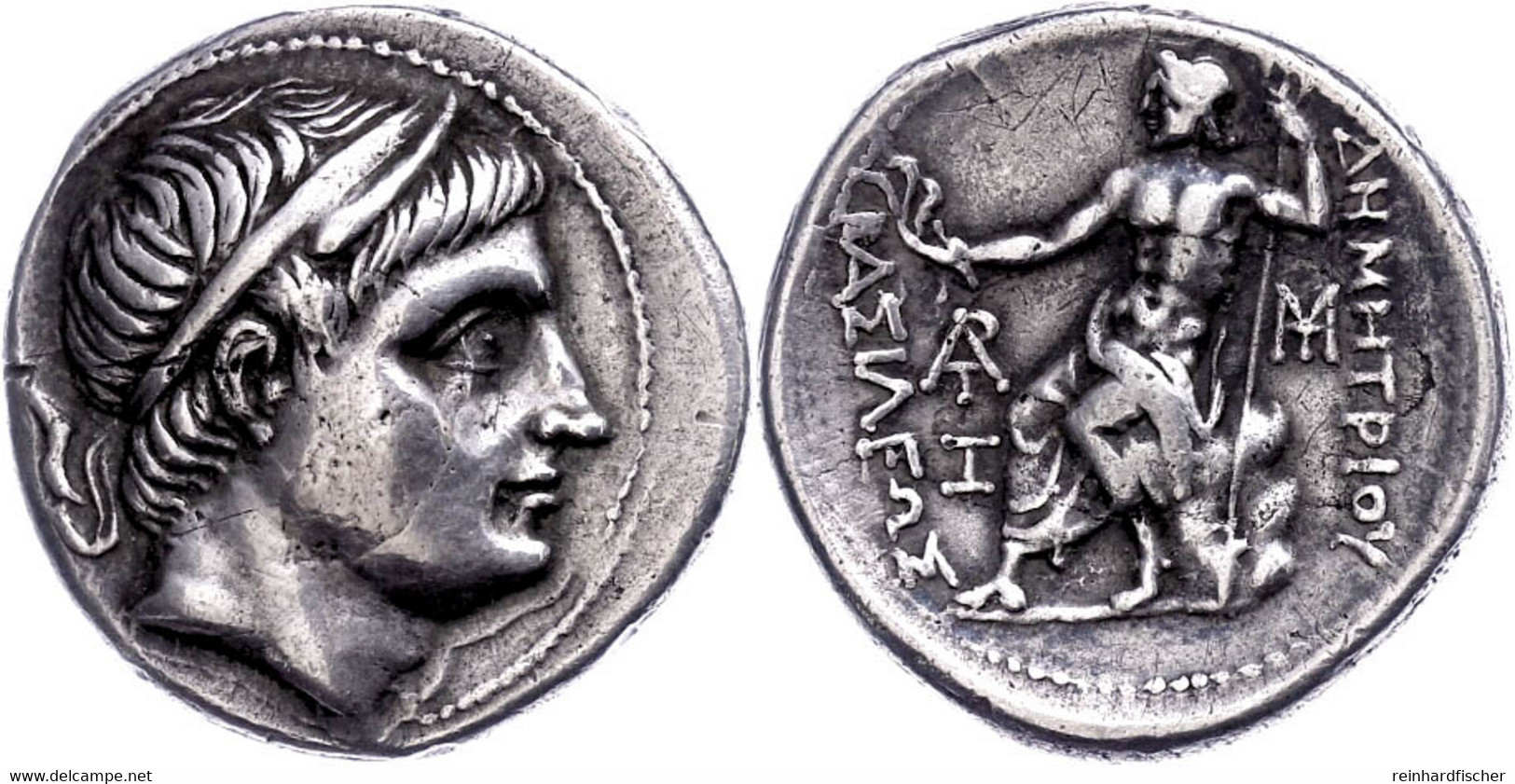 Tetradrachme (16,84g), Ca. 292-291 V. Chr., Demetrios I. Poliorketes., Amphipolis. Av: Kopf Nach Rechts. Rev: Sitzender  - Other & Unclassified