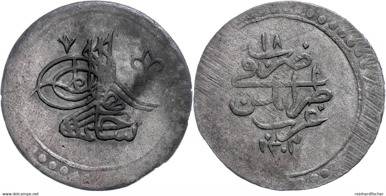 2 Kurush (80 Para), AH 1203/18, Selim III., Tripolis, Vgl. KM 66 (Libyen), Uslu/Beyazit/Kara S. 231 (dieses Exemplar), P - Orientale