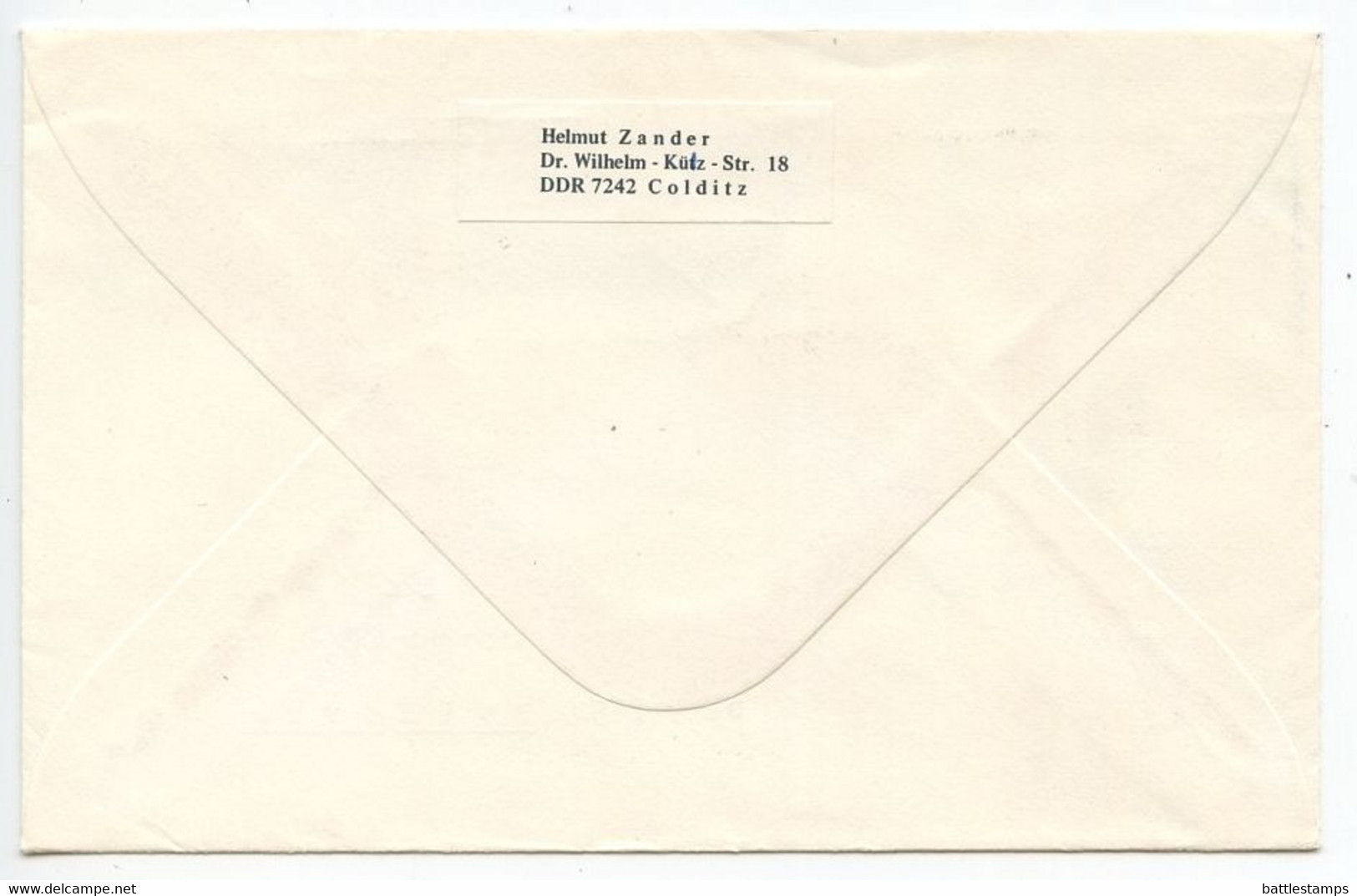 Germany, East DDR 1986 Registered Postal Envelope Colditz To Hvidovre Denmark - Covers - Used