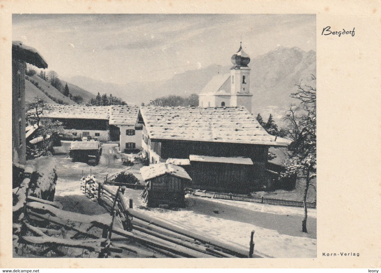 CPSM 10X15 D' ALLEMAGNE -  BERGDORF - PAYSAGE De NEIGE - Oberstaufen