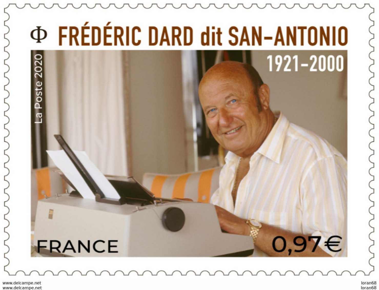 Timbre Neuf** MNH France 2020 : Frédéric Dard Dit San Antonio - Unused Stamps