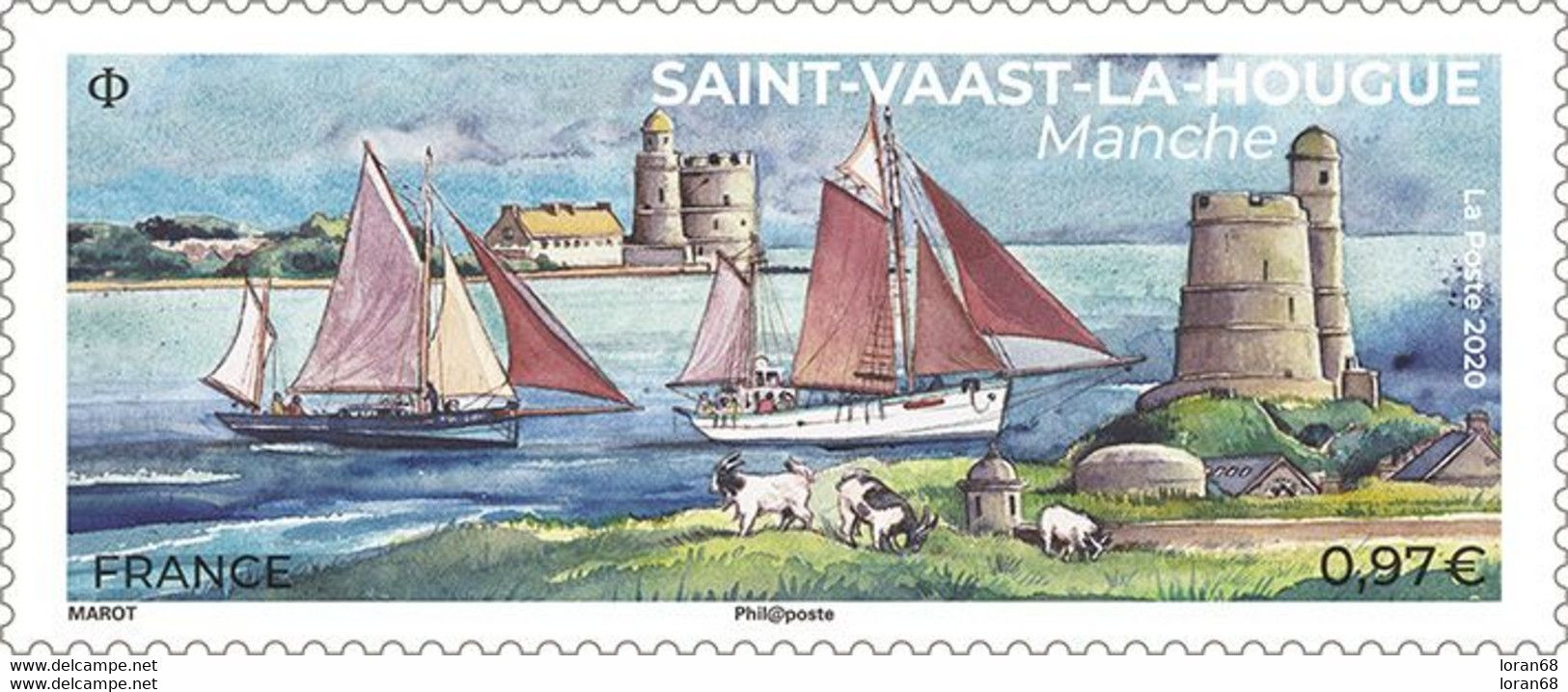 Timbre Neuf** MNH France 2020 : Saint Vaast La Hougue - Unused Stamps