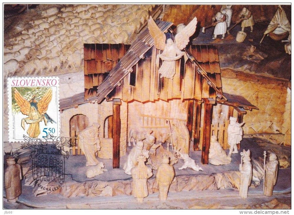 Carte Maximum  2002 Noel Christmas Crèche Slovaque - FDC