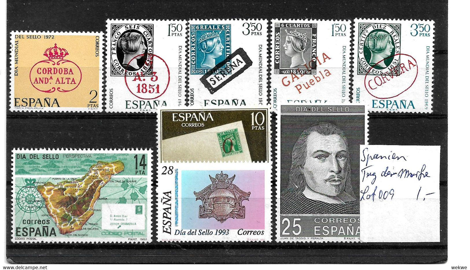 SPANIEN LOT 009 / Tag Der Briefmarke - Collezioni