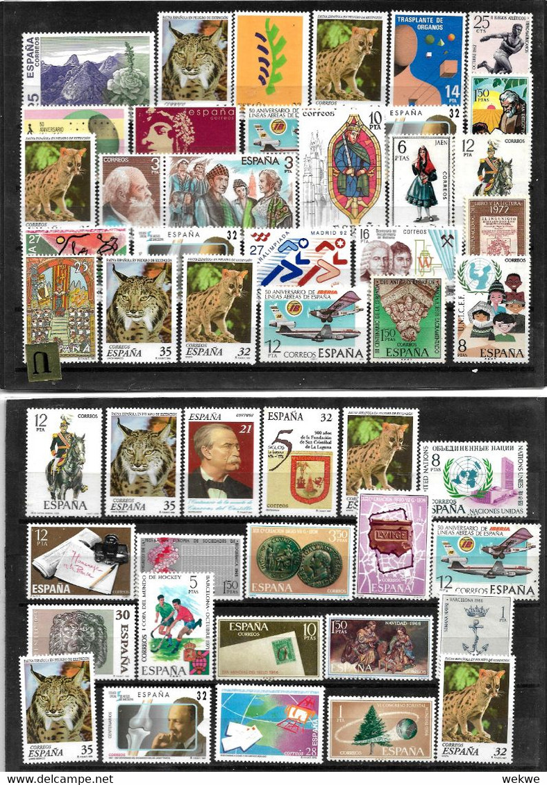 SPANIEN LOT 010 / Diverse Briefmarken Auf 2 Steckkarten - Collections