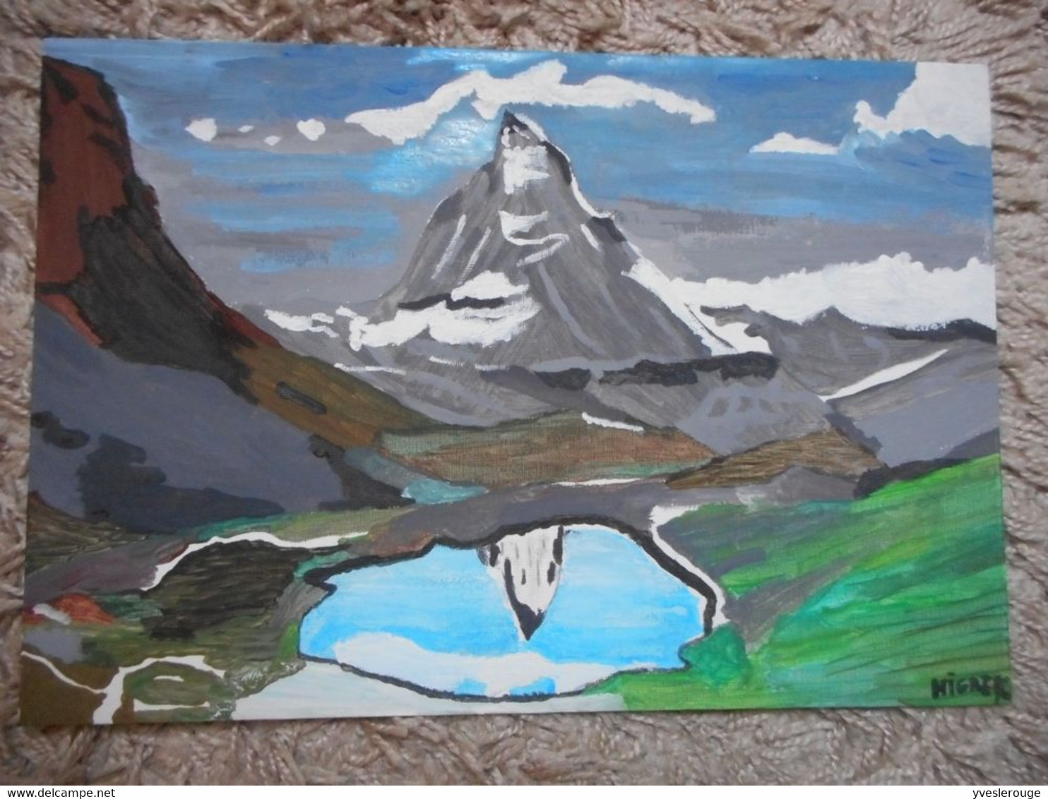 TABLEAU  LE MATTERHORN (CERVIN) - Gouaches