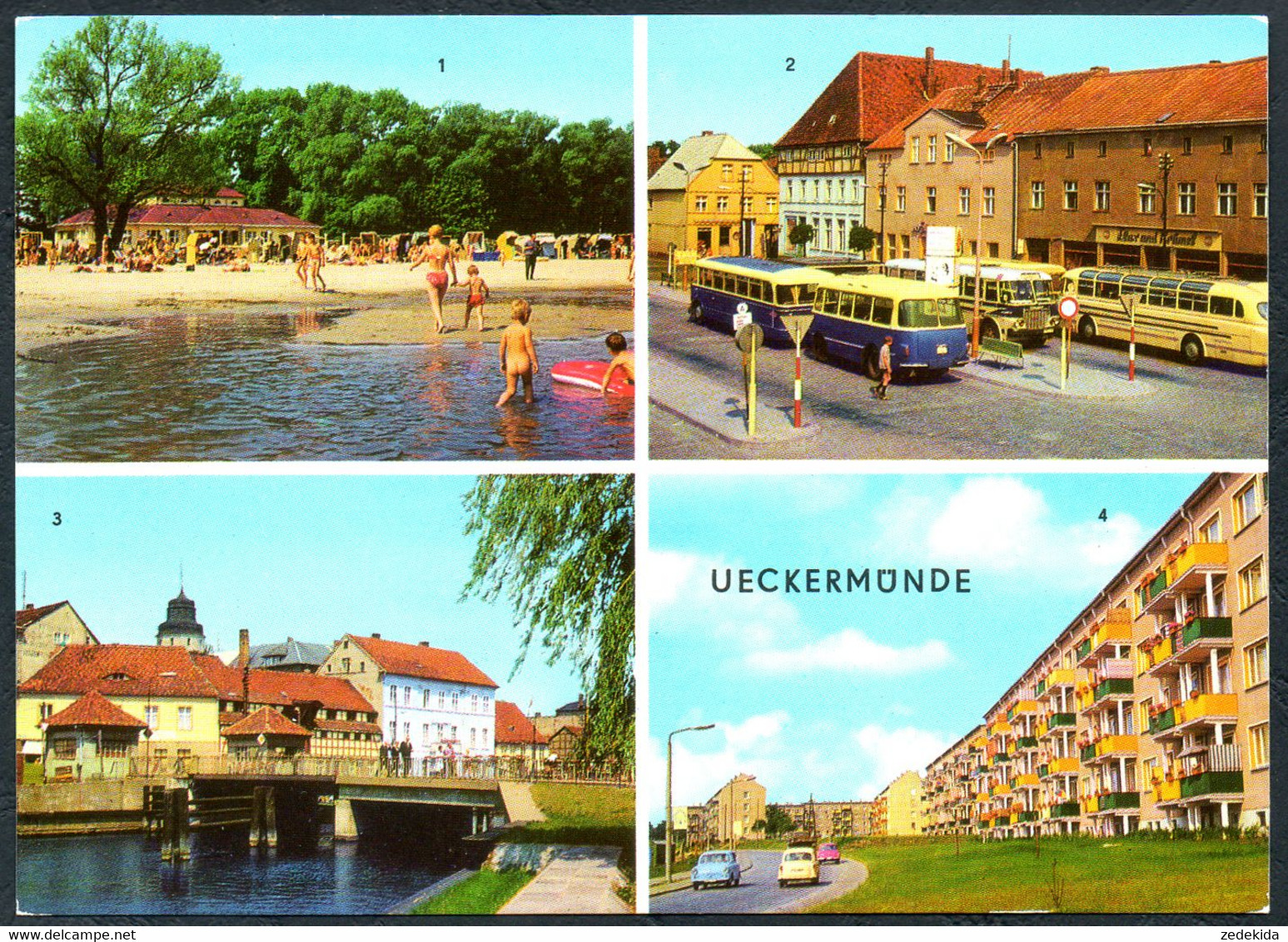 E3074 - TOP Ückermünde Busbahnhof Ikarus Omnibus - Bild Und Heimat Reichenbach - Ueckermuende