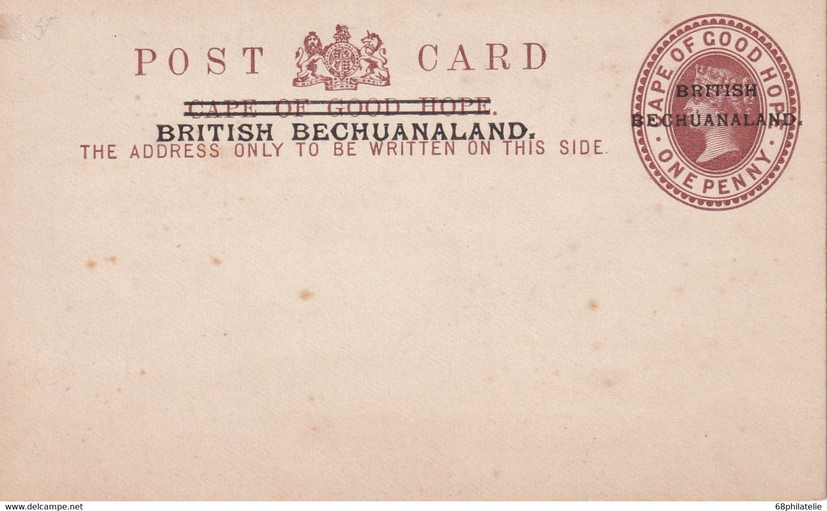 BRITISH BECHUANALAND  ENTIER POSTAL/GANZSACHE/POSTAL STATIONARY CARTE - Other & Unclassified