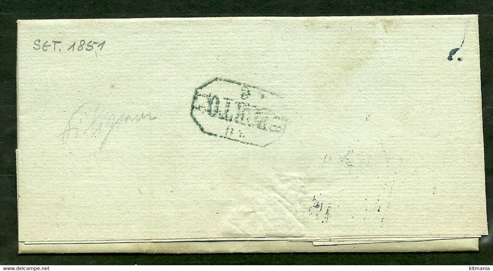 Portugal Prephilatelic Letter Nominative Cancel "Braga" - P1606 - ...-1853 Prefilatelia