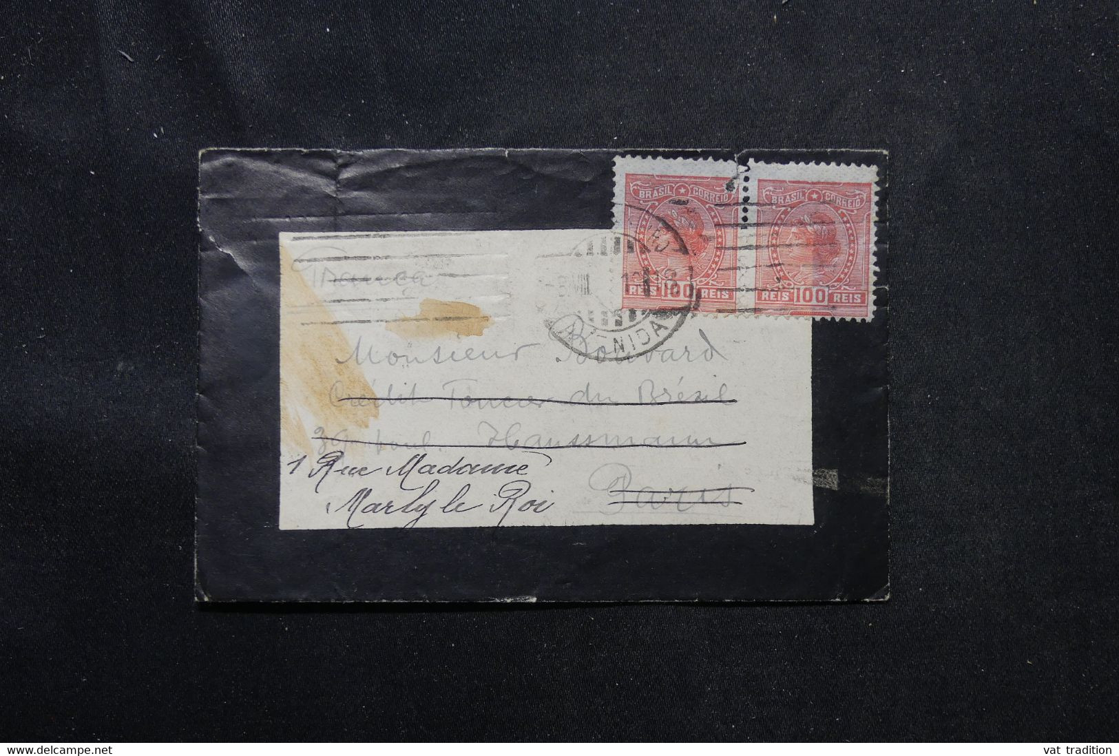 BRÉSIL - Enveloppe Pour La France En 1918  - L 75098 - Briefe U. Dokumente