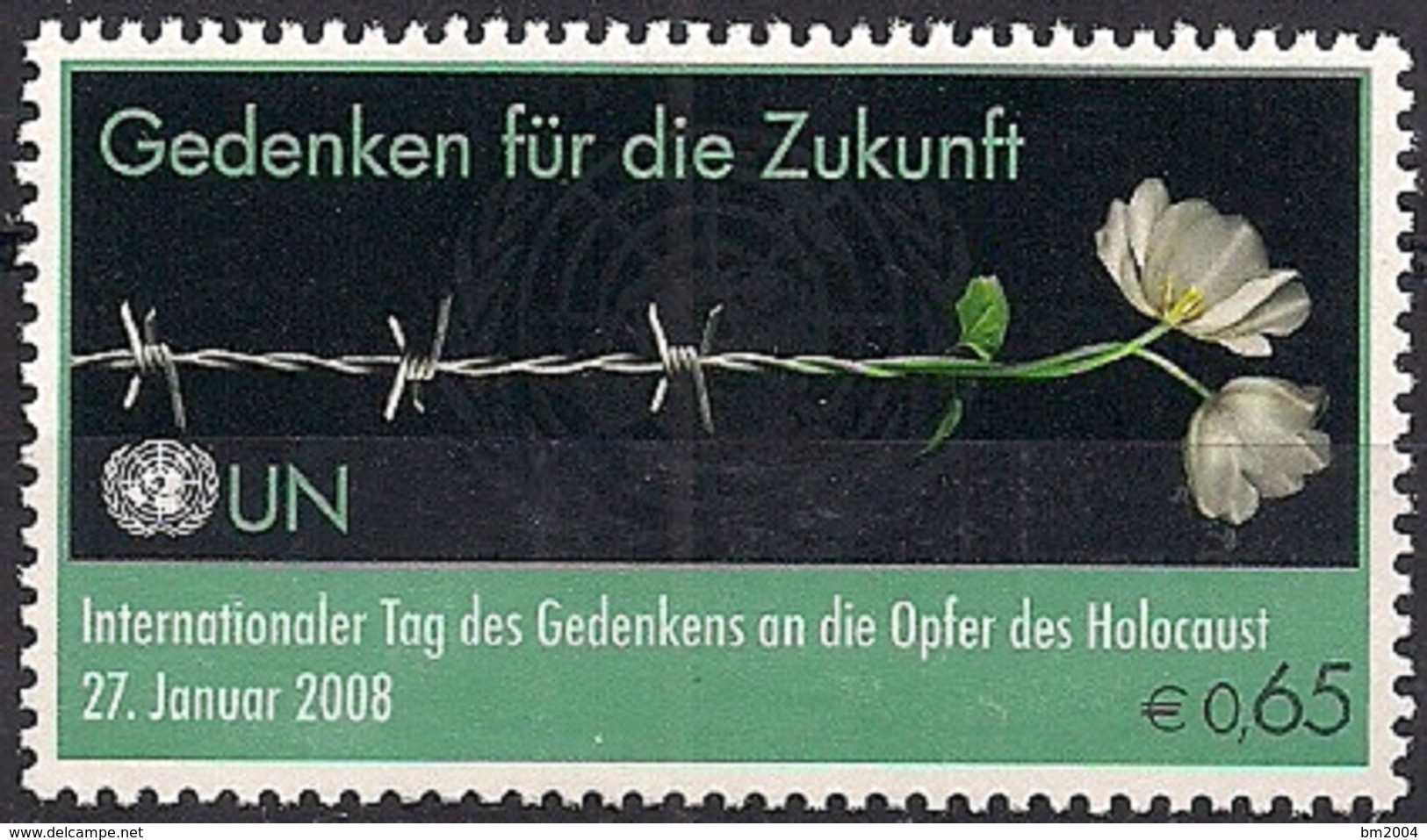 2008 UNO Wien Mi. 521**MNH    Internationaler Holocaust-Gedenktag: Gedenken Für Die Zukunft - Neufs