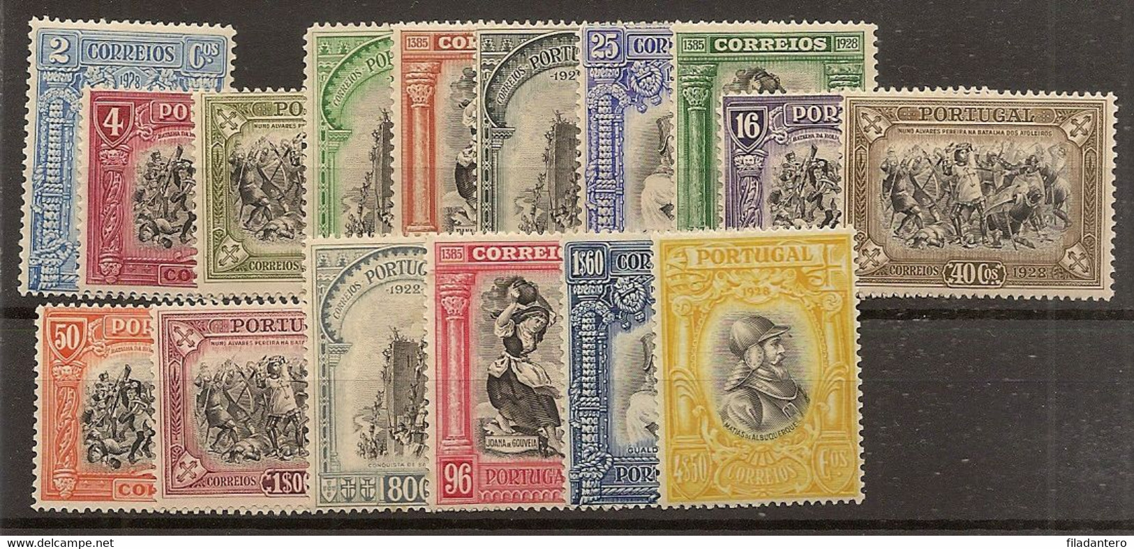 PORTUGAL Yvert 491/506* Mh  Serie Completa  Centenario Independencia 1928  NL421 - Unused Stamps