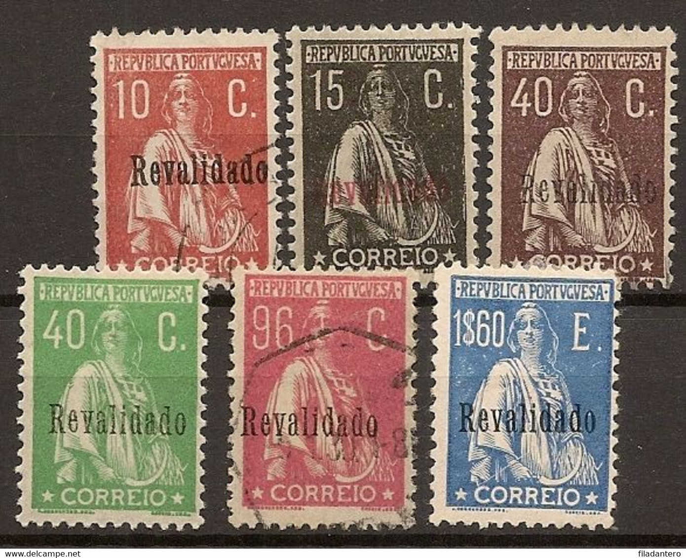 PORTUGAL Yvert 507/512*/(º)  Serie Completas  Sobrecargados  1929  NL252 - Nuevos