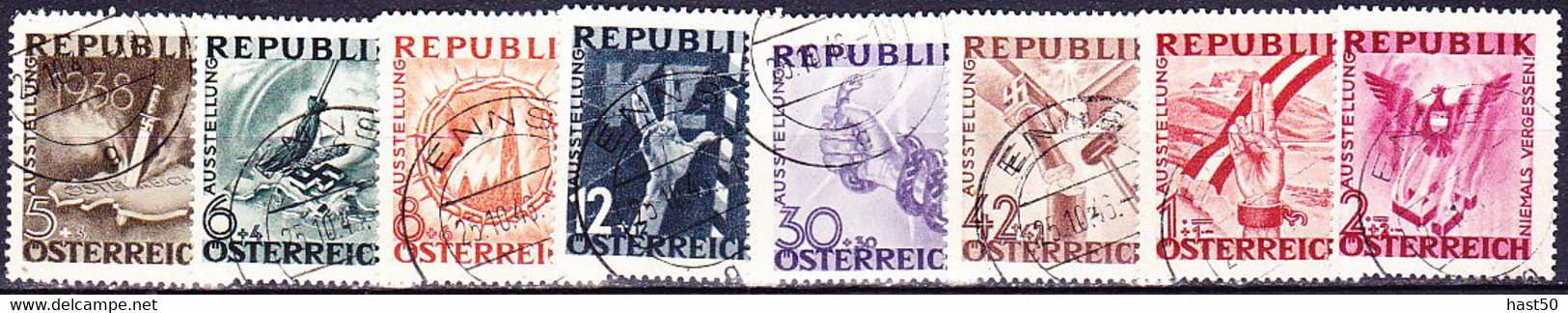 Österreich Austria Autriche - Niemals Vergessen (MiNr: 776/83) 1946 - Gest Used Obl - Gebraucht