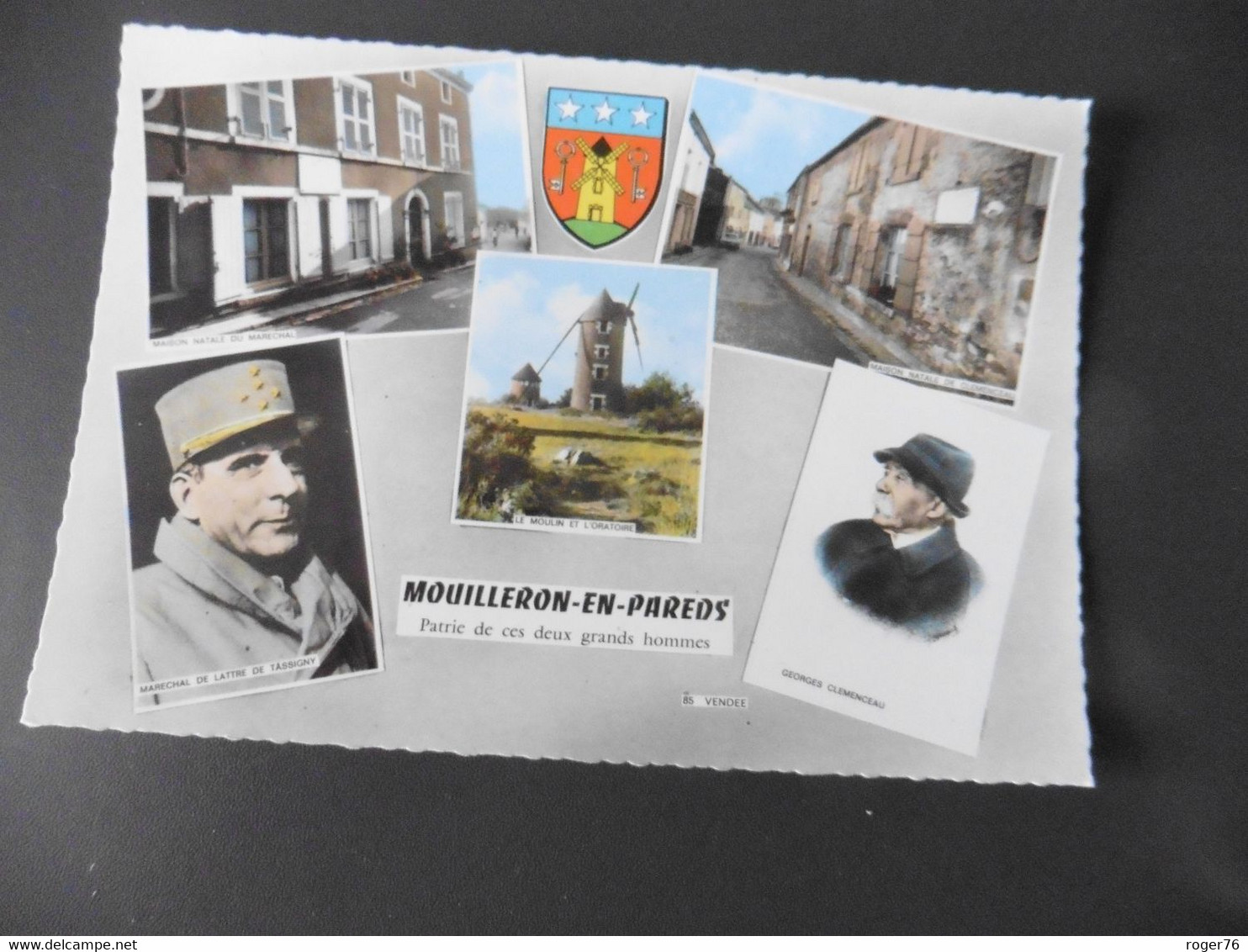 CARTE   POSTALE    DENTELEE   VIERGE     DE       MOUILLERON   EN  PAREDS       ( VENDEE) - Sonstige & Ohne Zuordnung