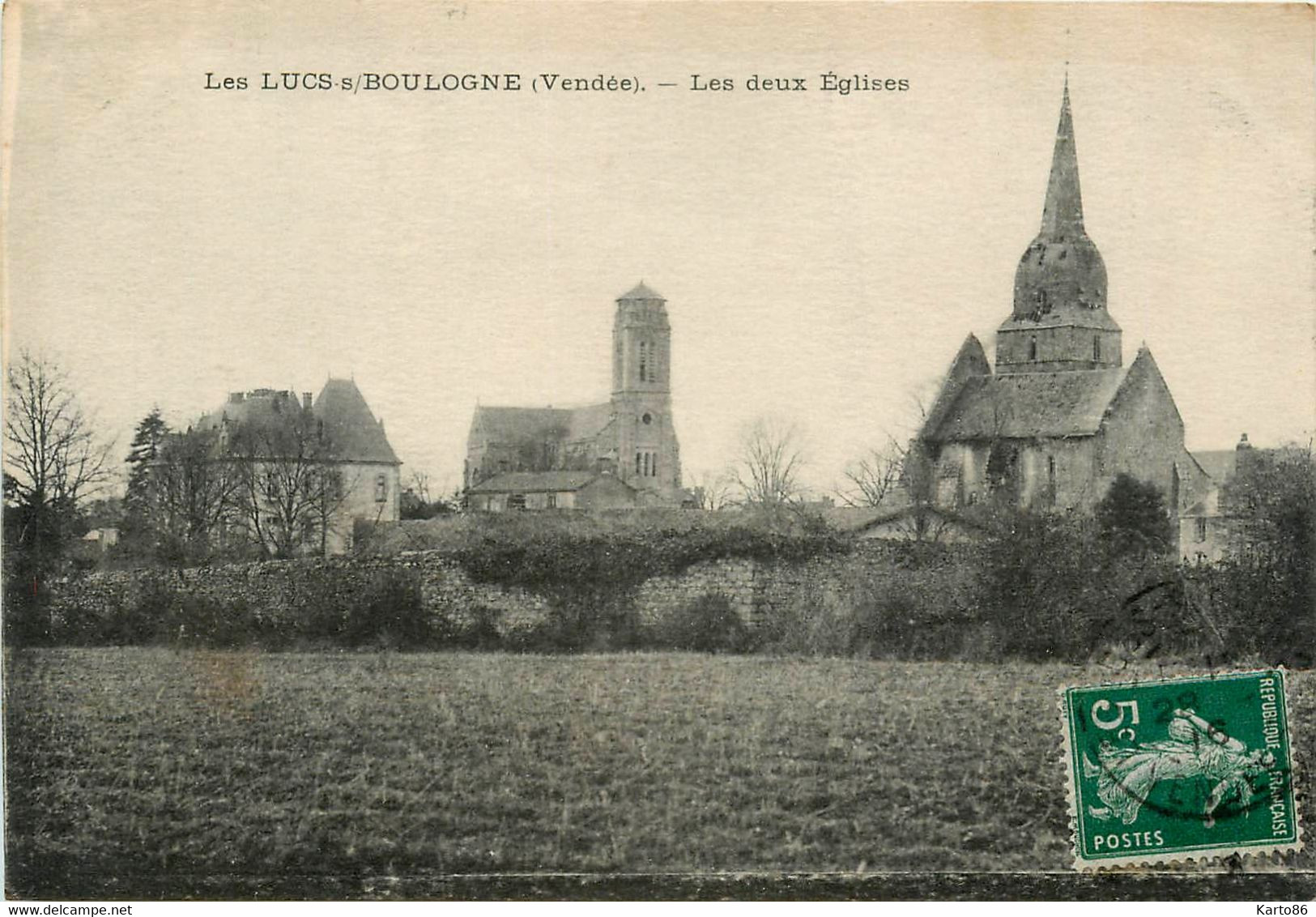 Les Lucs Sur Boulogne * Vue Sur Les Deux églises * Panorama - Les Lucs Sur Boulogne