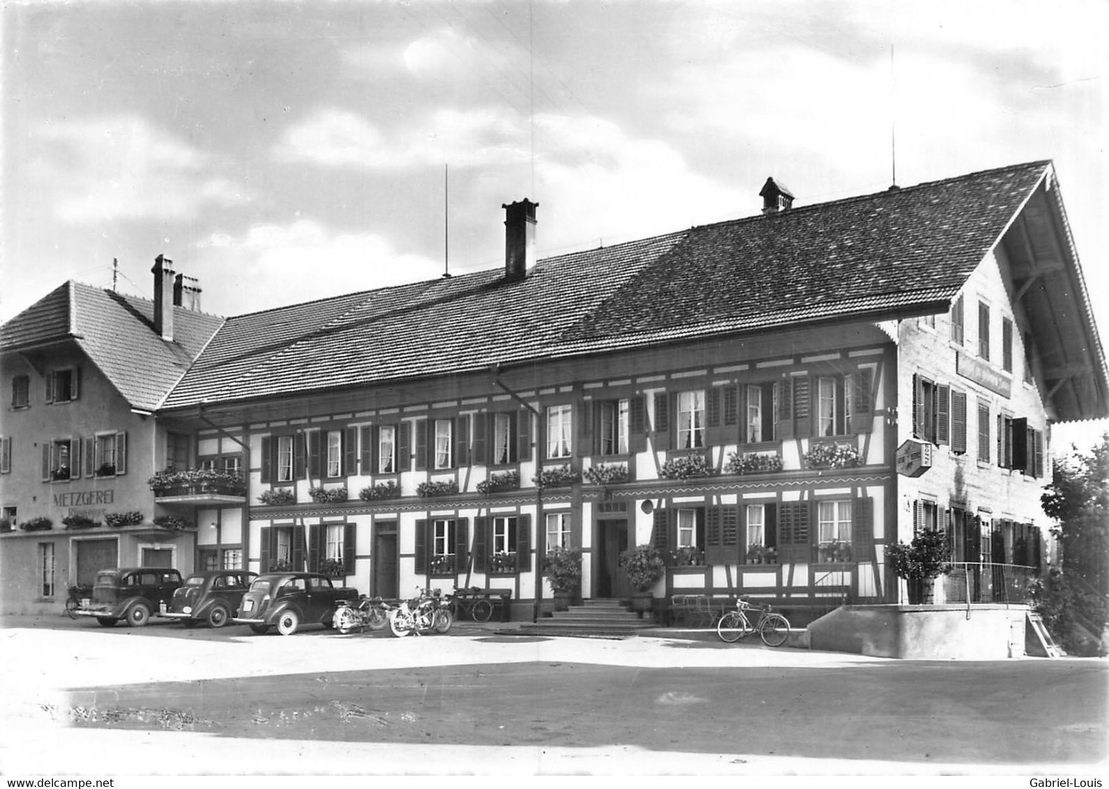 Riggisberg Gasthof Zur Goldenen Sonne - Oldtimer  (10 X 15) - Riggisberg 