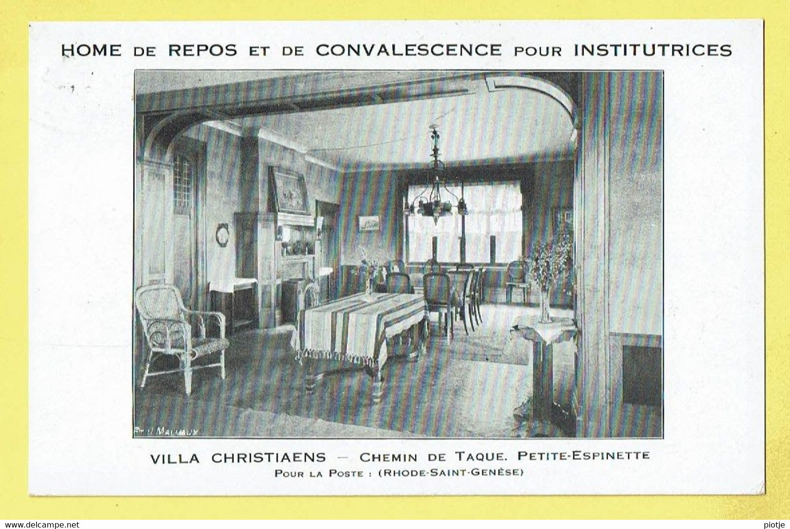 * Sint Genesius Rode - Rhode Saint Genèse (Vlaams Brabant) * Home De Repos, Villa Christiaens, Chemin De Taque, TOP - Rhode-St-Genèse - St-Genesius-Rode