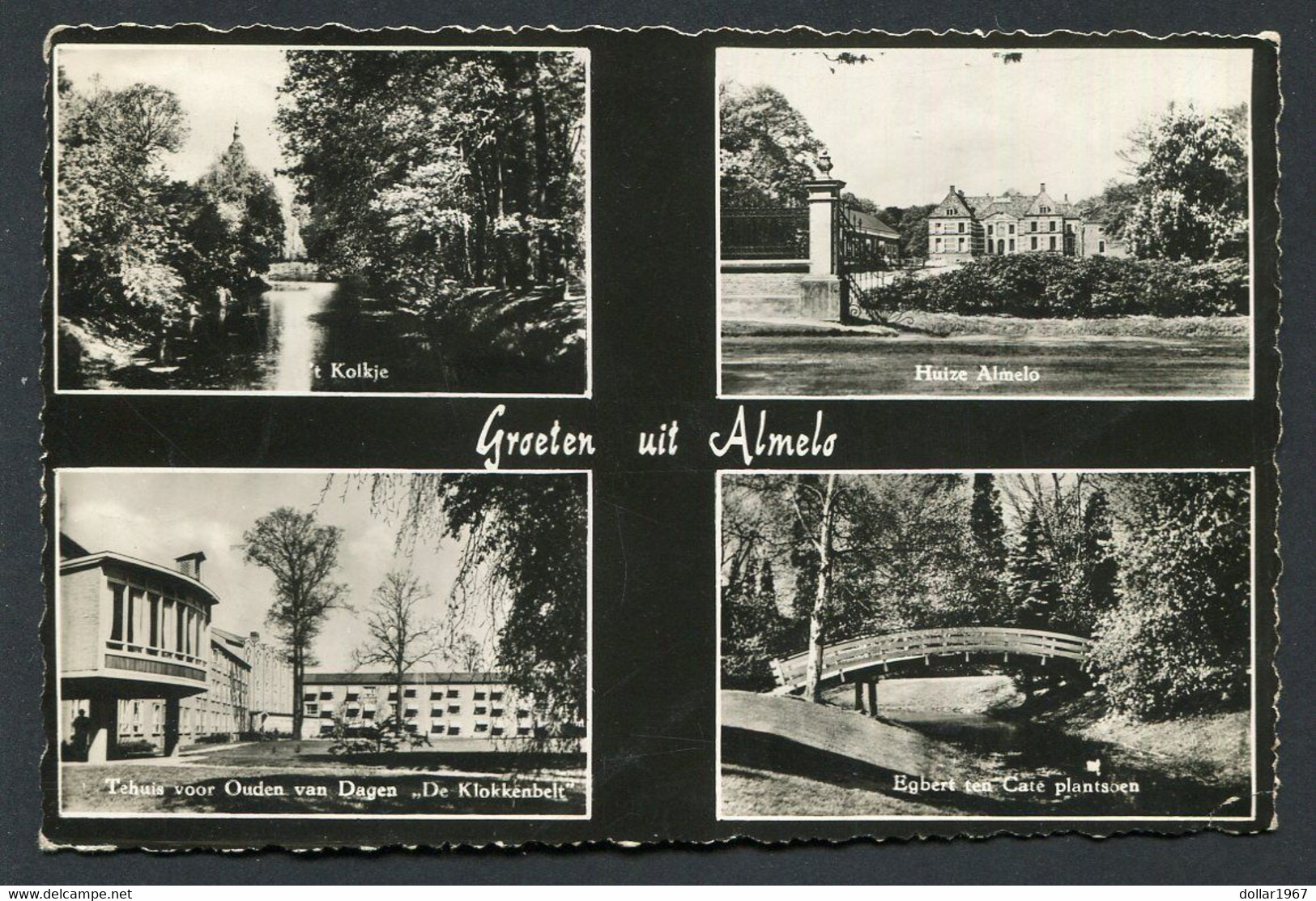 Almelo - Tehuis Voor Ouden Van Dagen "De Klokkenbelt " 1956"  -  Used ,2 Scans For Condition. (Originalscan !! ) - Almelo