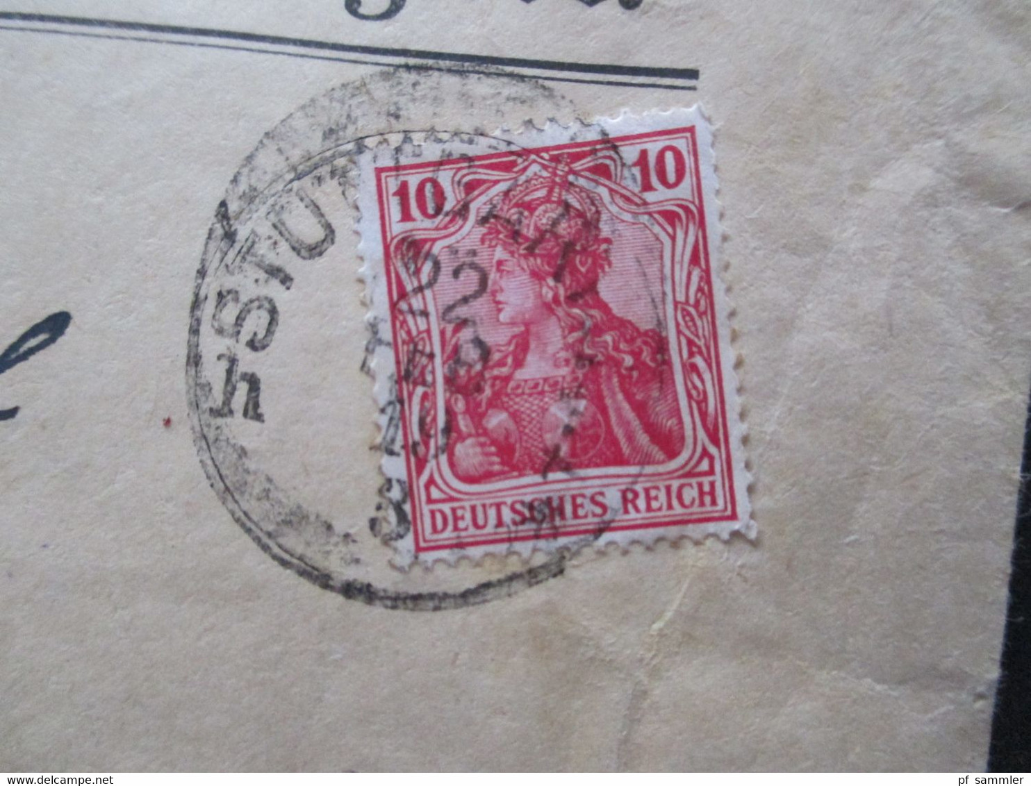 1902 - 1962 Belege / AK / GA kleiner Heimat Posten Stuttgart mit vielen verschiedenen Stücken / Stempeln ab ca.