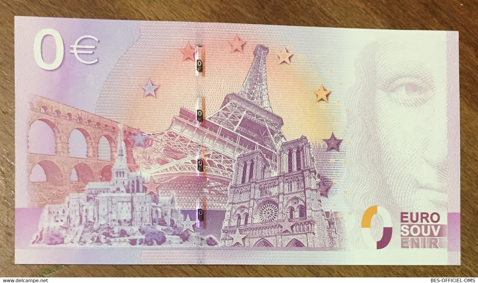 2015 BILLET 0 EURO SOUVENIR DPT 50 LA MÈRE POULARD ZERO 0 EURO SCHEIN BANKNOTE PAPER MONEY - Essais Privés / Non-officiels