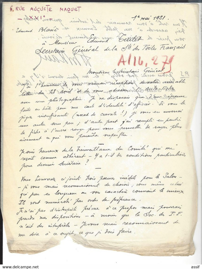 Edmond Blanc , Contes De La St-Sylvestre  H.t. C.  Blanc ,br.  In 4 , 1921 Vergé N° , Préface Paul Doumer + Autographes - French Authors