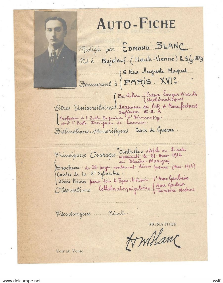 Edmond Blanc , Contes De La St-Sylvestre  H.t. C.  Blanc ,br.  In 4 , 1921 Vergé N° , Préface Paul Doumer + Autographes - Auteurs Français