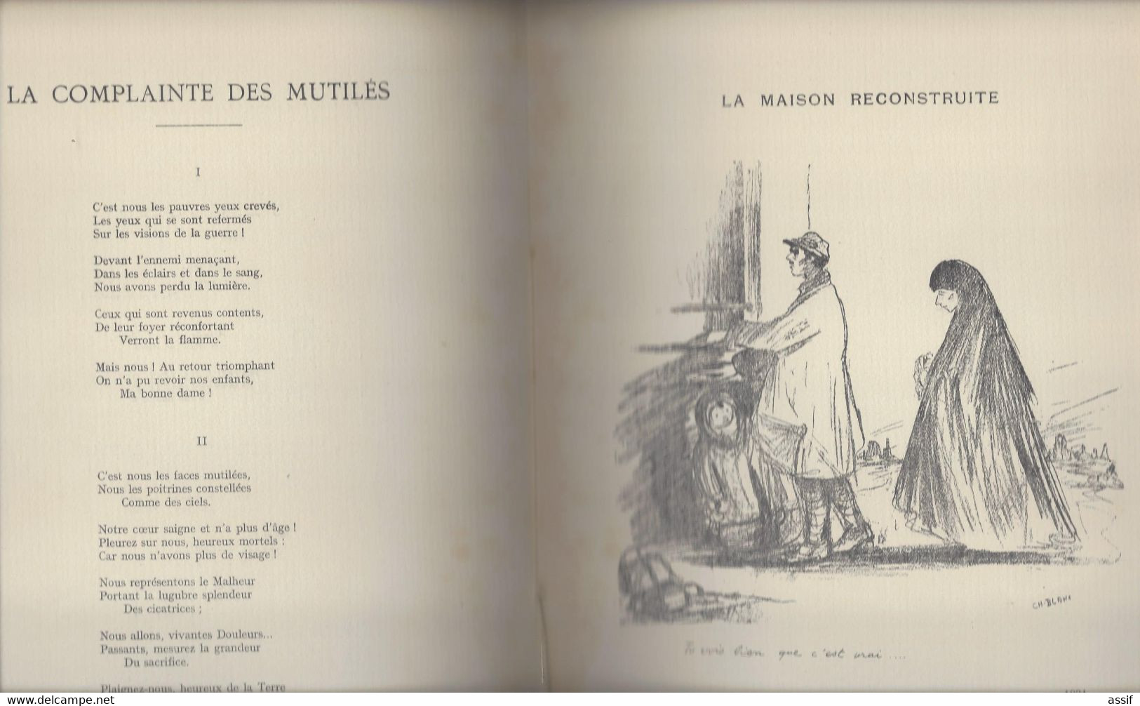 Edmond Blanc , Contes de la St-Sylvestre  h.t. C.  Blanc ,br.  in 4 , 1921 vergé N° , préface paul Doumer + Autographes