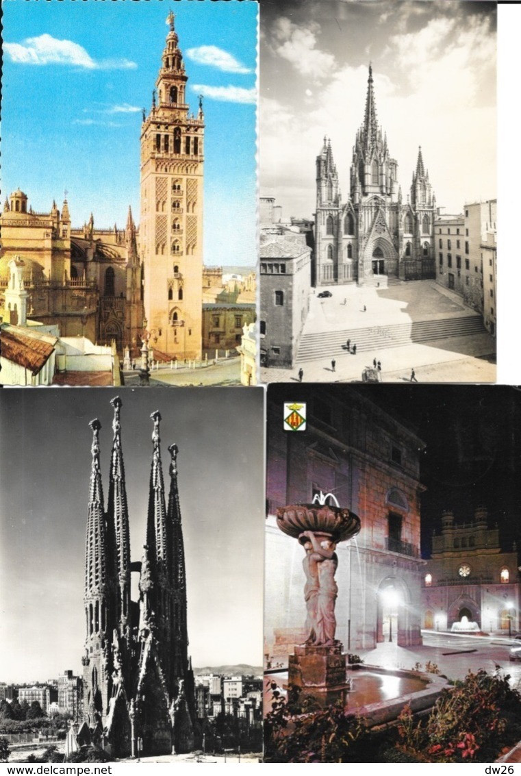 Lot n° 114 de 130 cartes CPM et CPSM de l'Espagne - Costa Brava, Barcelona, Avila, Toledo, Mallorca...