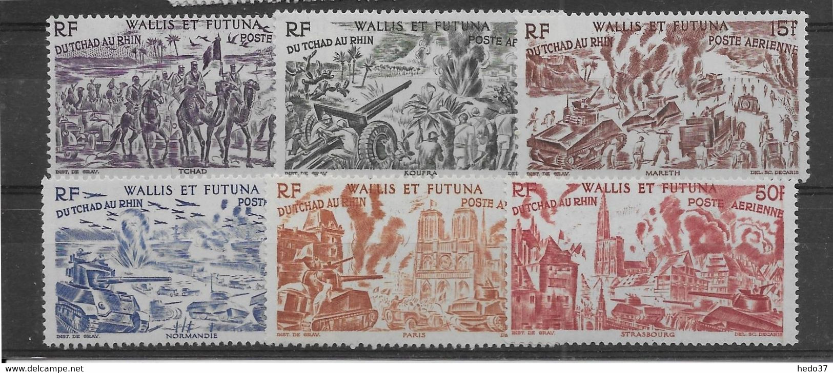 Wallis Et Futuna Poste Aérienne N°5/10 - Neufs ** Sans Charnière - TB - Unused Stamps