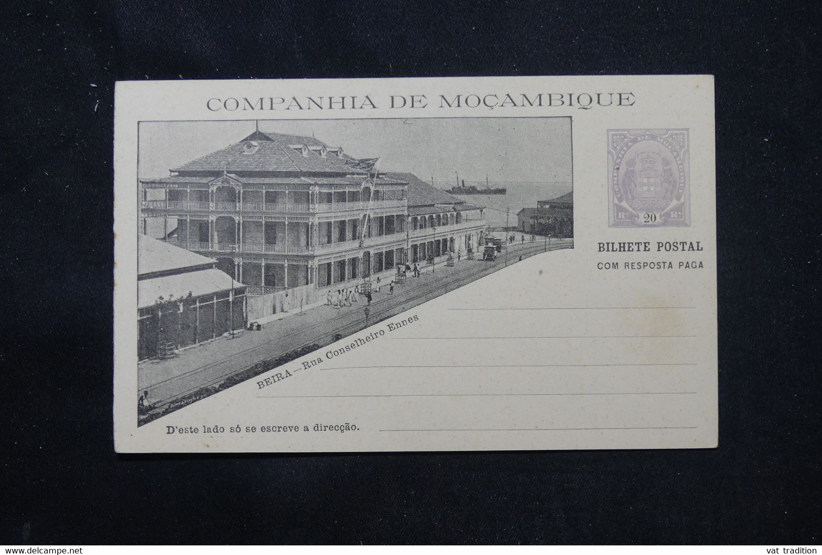 MOZAMBIQUE - Entier Postal Illustré De Beira + Réponse, Non Circulé - L 75182 - Mozambique