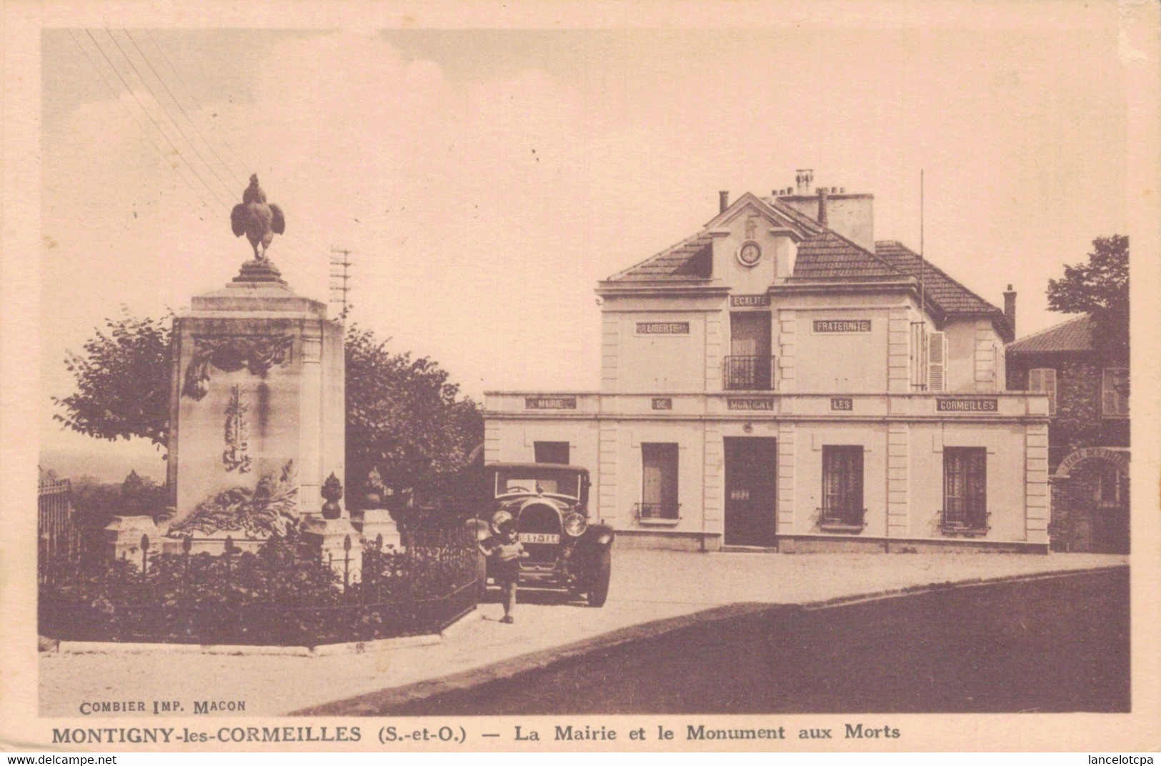 95 - MONTIGNY LES CORMEILLES / LA MAIRIE ET LE MONUMENT AUX MORTS - Montigny Les Cormeilles
