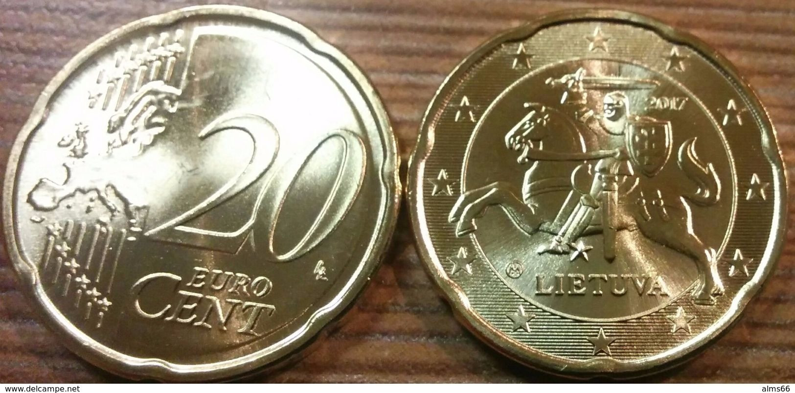 EuroCoins < Lithuania > 20 Cents 2017 UNC Rare - Lithuania
