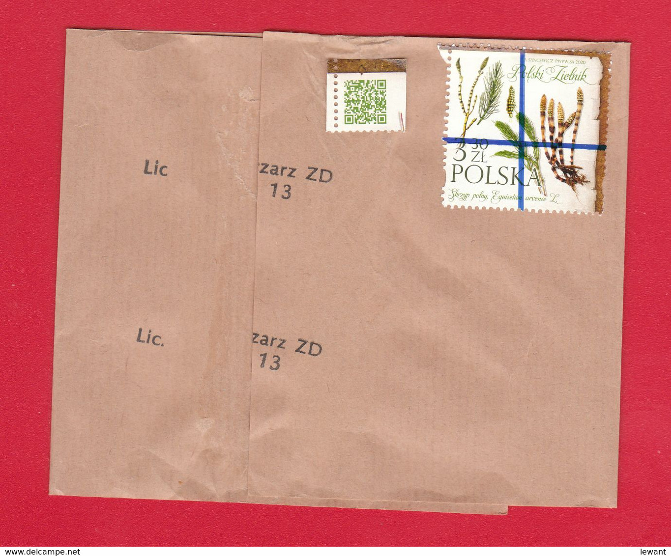 PL 2020.09.30. Polish Herbarium - Canceled Band For Official Shipments Of Poczta Polska - Autres & Non Classés