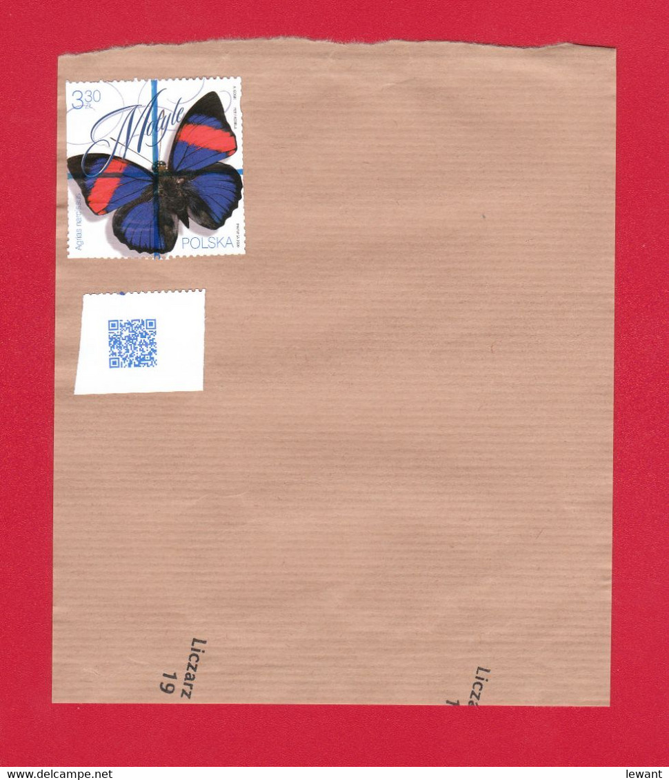 PL 2020.10.08. Butterflies - Canceled Band For Official Shipments Of Poczta Polska - Andere & Zonder Classificatie