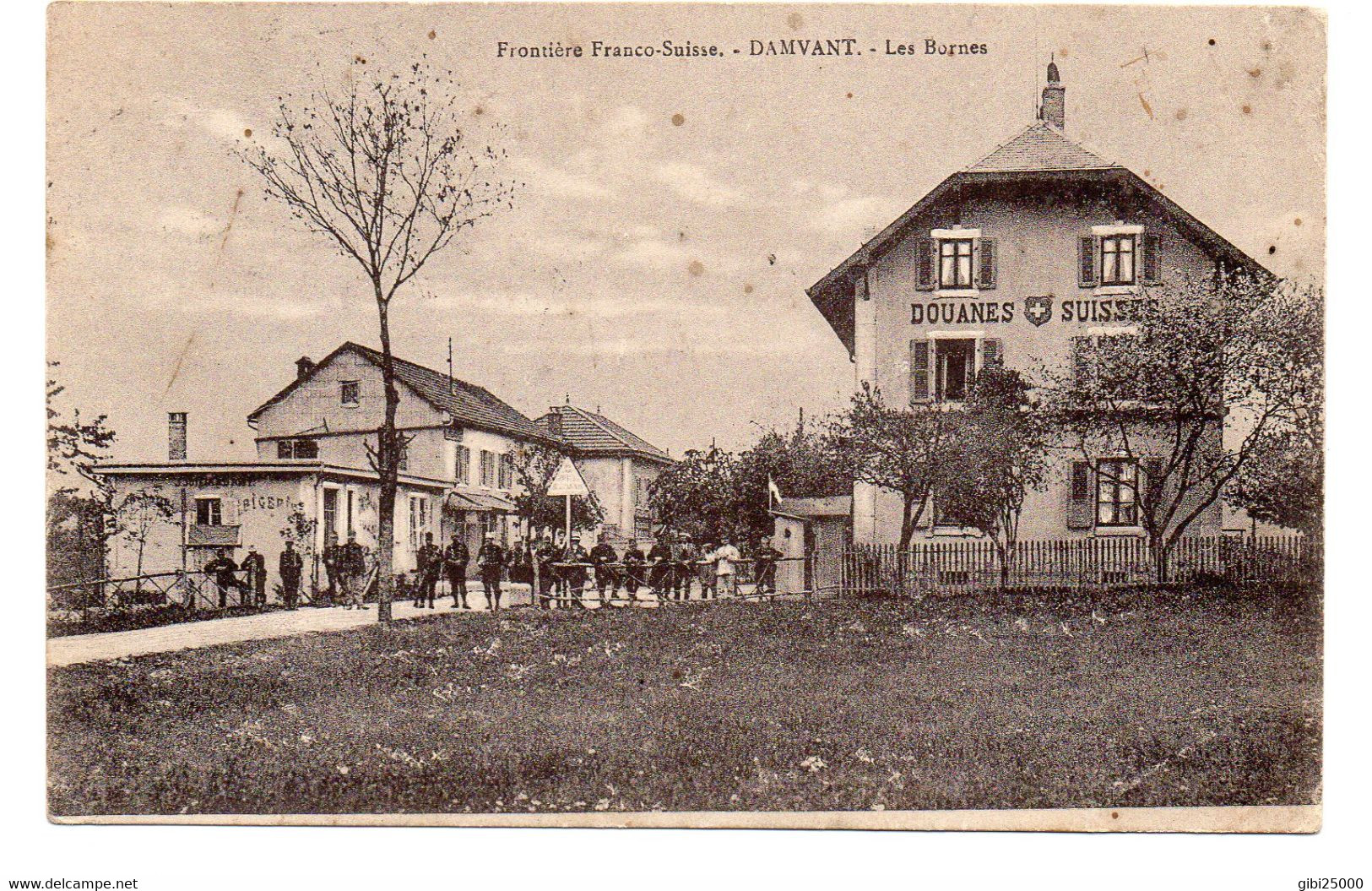 CPA SUISSE JU - DAMVANT - LES BORNES (DOUANES SUISSES) - Damvant