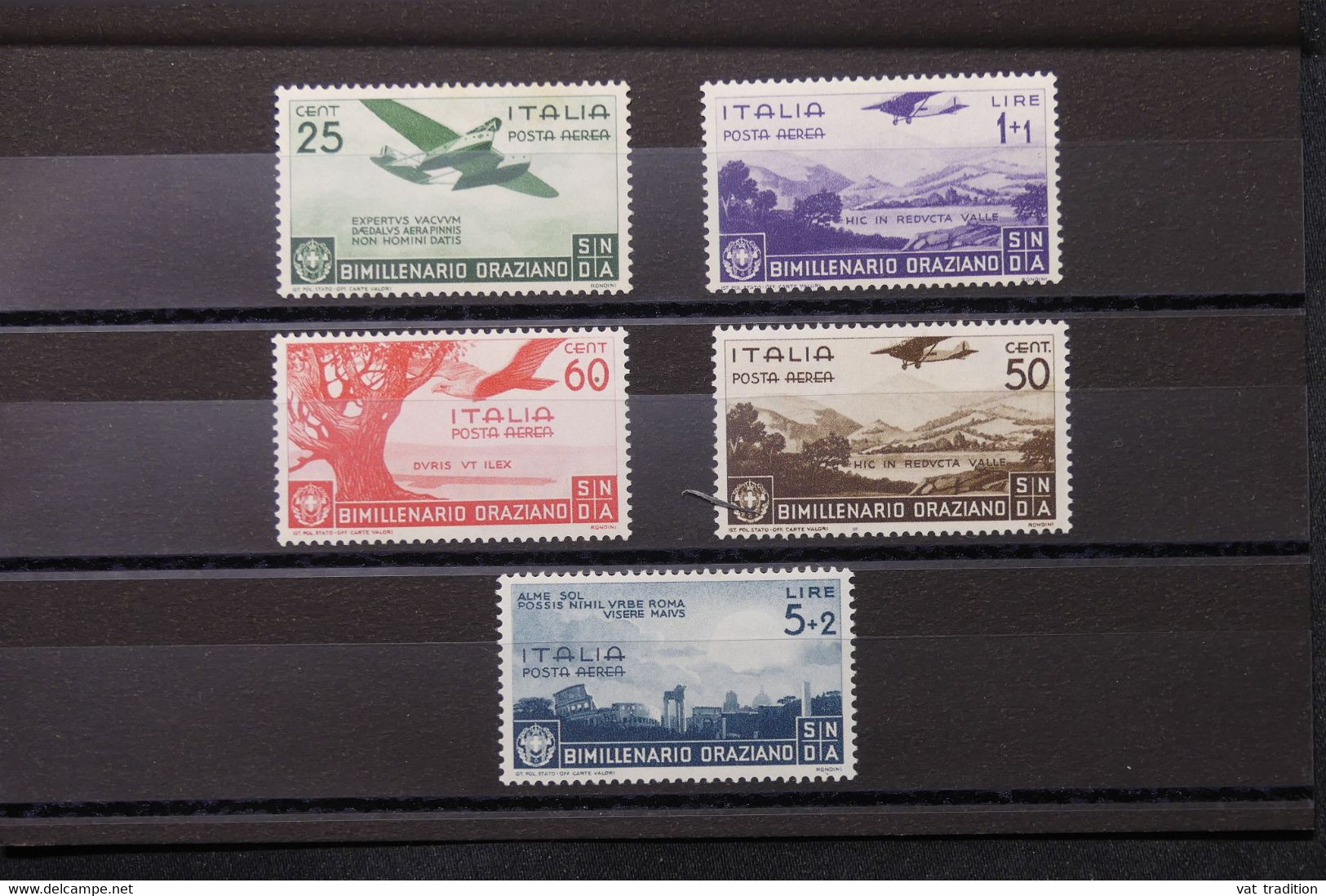 ITALIE - Série Complète Poste Aérienne N° 91 / 95 Neufs * Cote 120€ - L 75213 - Airmail