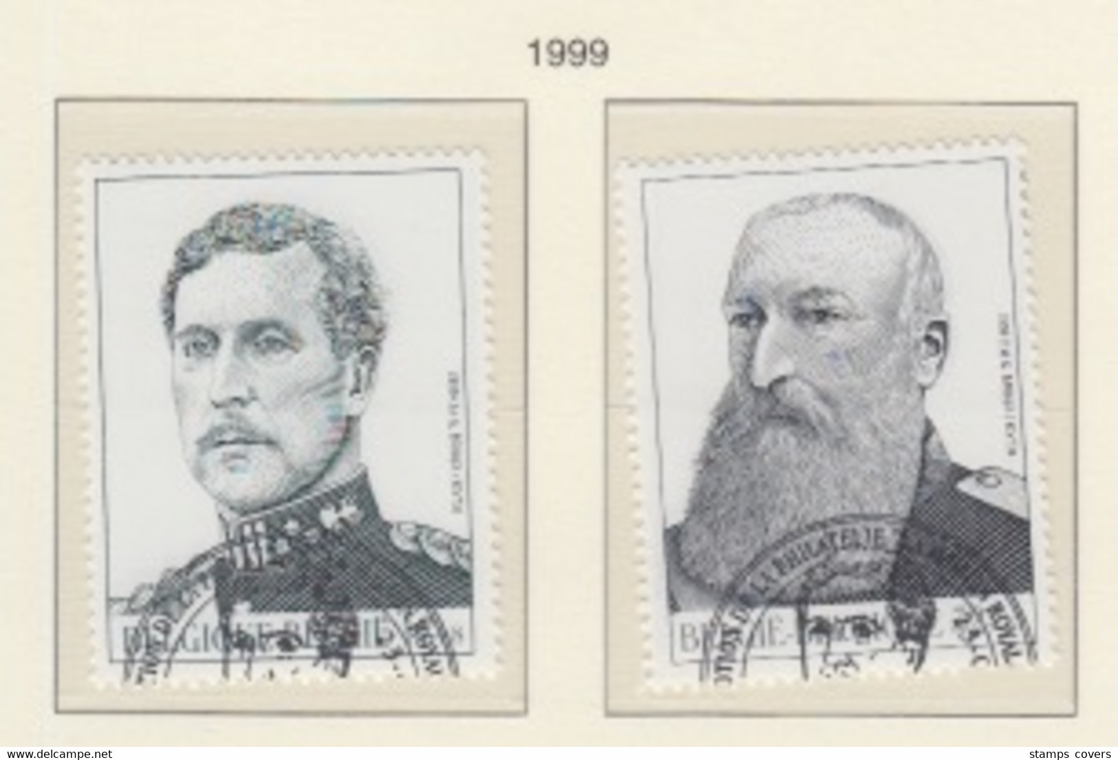 BELGIUM USED COB 2793/94 ALBERTI & LEOPOLD II - Used Stamps