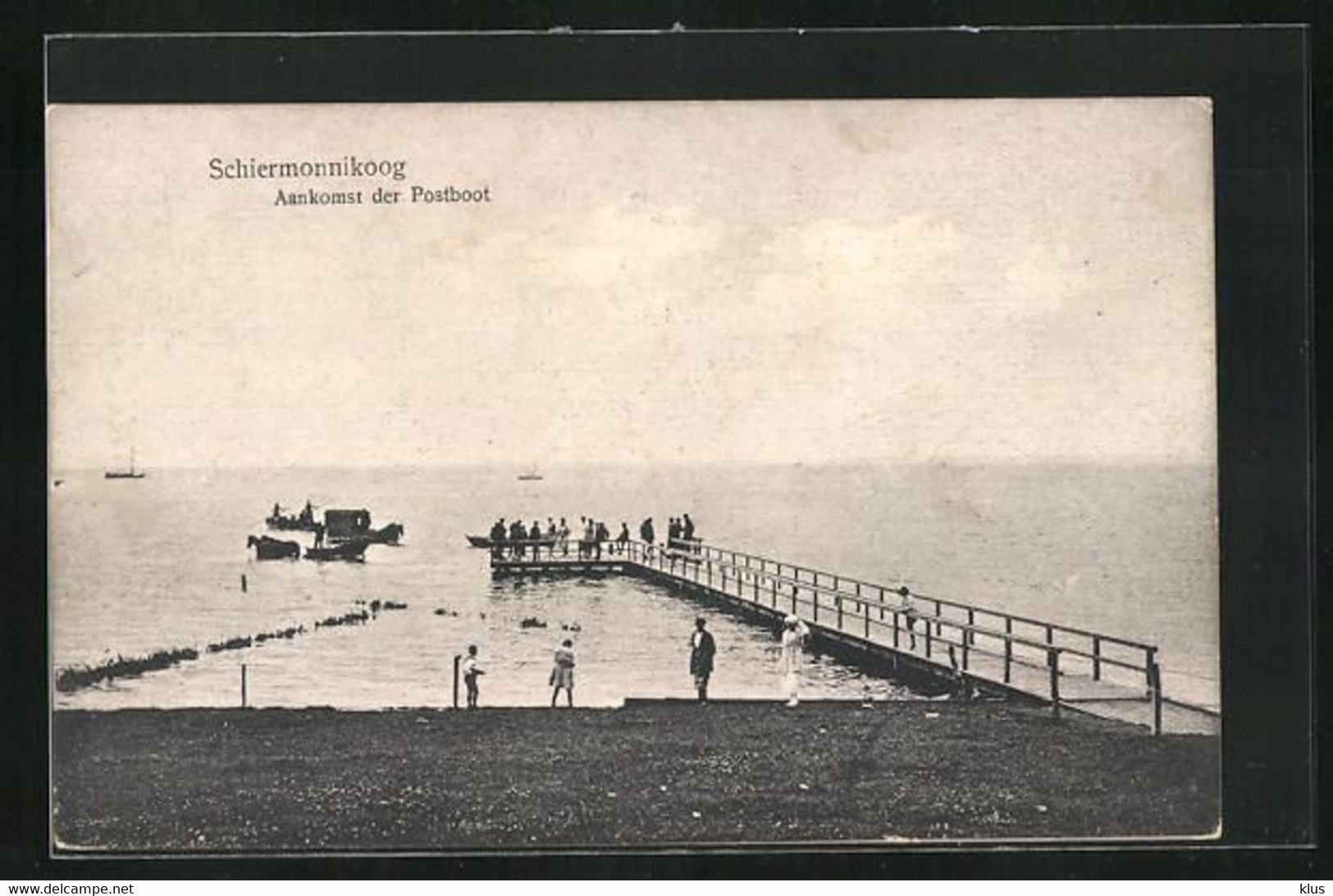 Schiermonnikoog, Aankomst Der Postboot ZELDZAAM - Schiermonnikoog