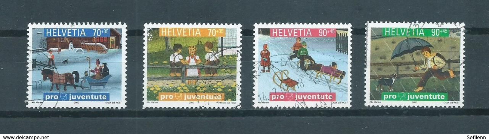 2000 Switzerland Complete Set Pro Juventute Used/gebruikt/oblitere - Andere & Zonder Classificatie