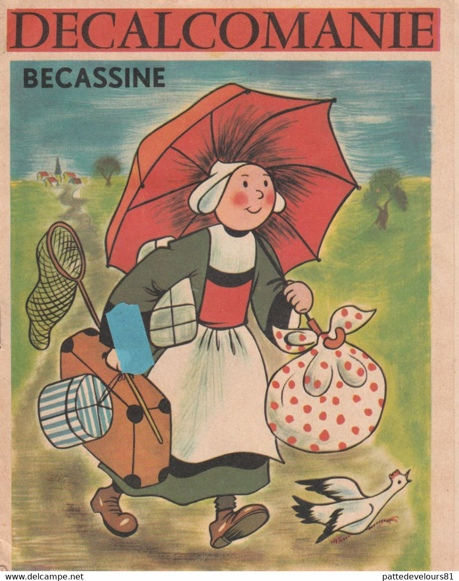 BECASSINE En Tout 21 Décalcomanies Glissantes Décalco 1969 GAUTIER-LANGUEREAU (4  Scans) - Otros & Sin Clasificación