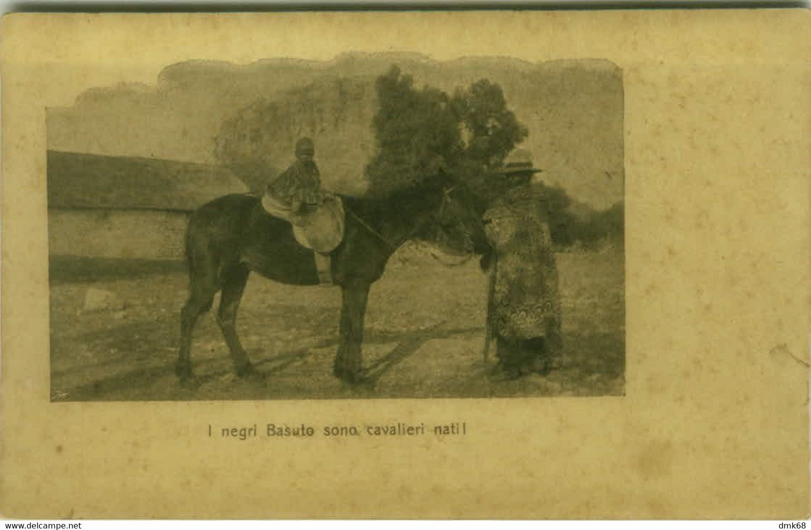 LESOTHO - BASUTO SONO CAVALIERI NATI / BASOTHO ARE  BORN KNIGHTS - 1910s  ( BG10149) - Lesotho