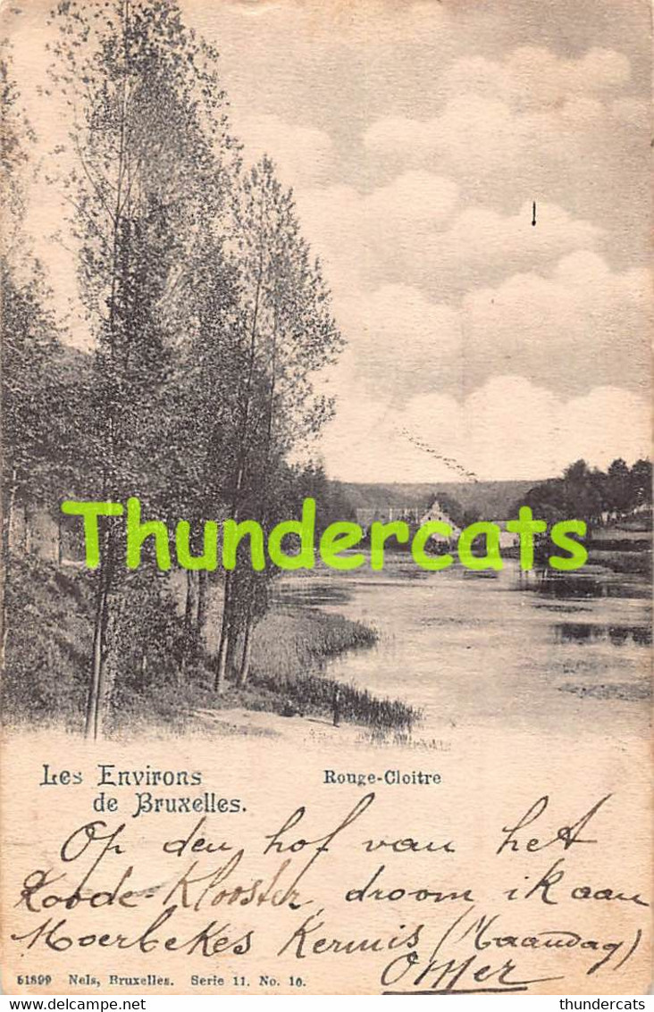 CPA LES ENVIRONS DE BRUXELLES ROUGE CLOITRE NELS SERIE 11 NO 10 - Auderghem - Oudergem
