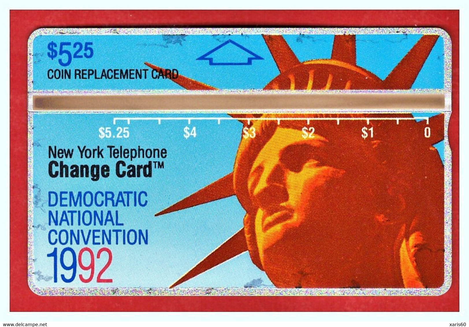 USA-NL-04 "DNC - Liberty" CN:205B Unused - [1] Tarjetas Holográficas (Landis & Gyr)