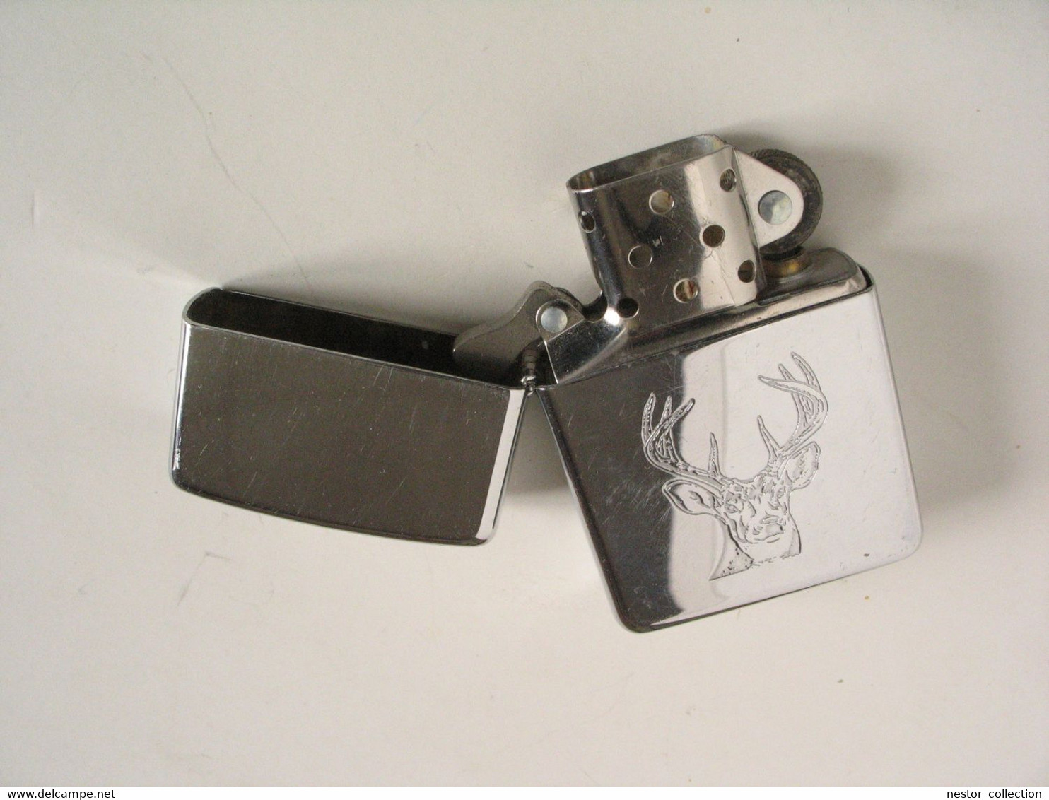 Zippo Bradford U.S.A. Briquet Essence Tête De Cerf Gasoline Lighter Smoking - Zippo