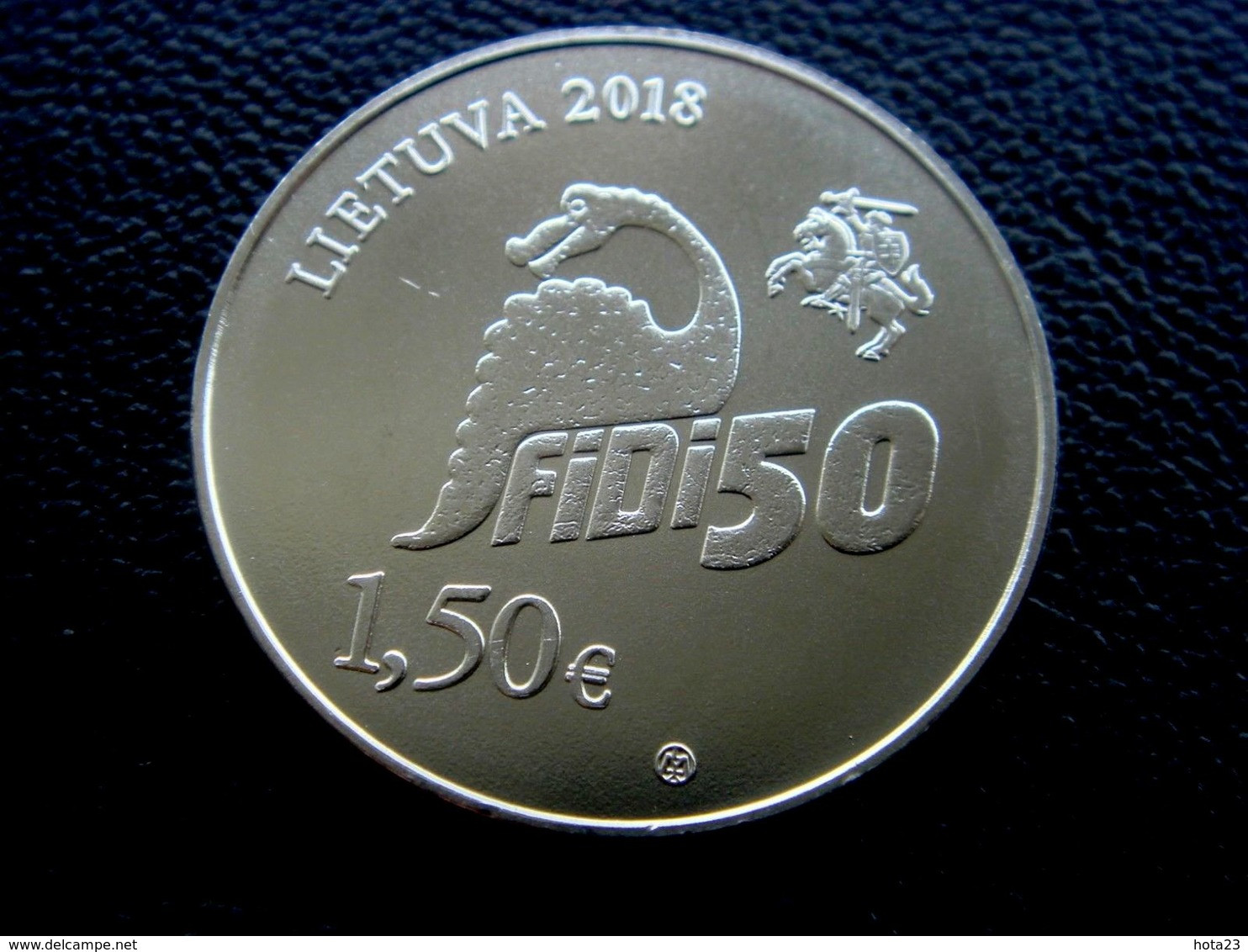 2018 Lithuania Litauen Dinosaur Coin 1,50 Eiro /euro Universitet Vilnius UNC - Lithuania