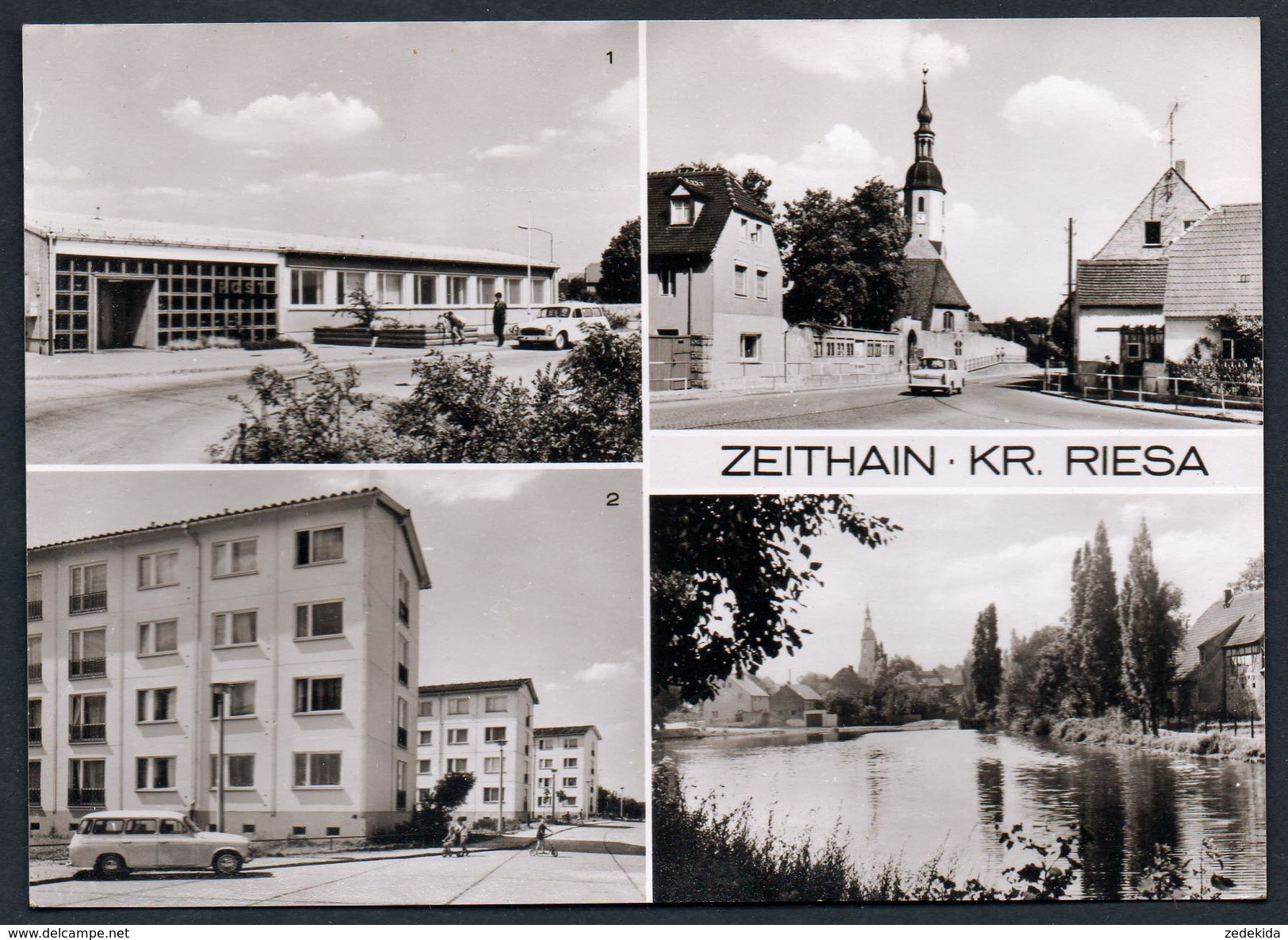 A5114 - Alte MBK Ansichtskarte - Zeithain Kr. Riesa - Postamt Langenberger Straße TOP - Zeithain