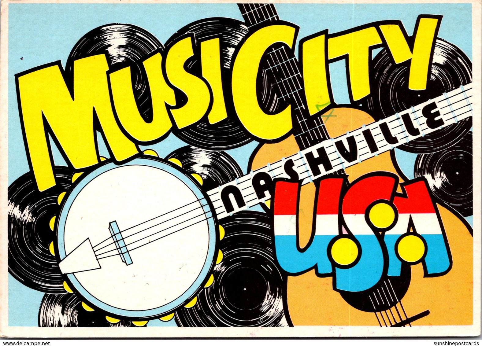 Tennessee Nashville Greetings From Music City U S A 1985 - Nashville