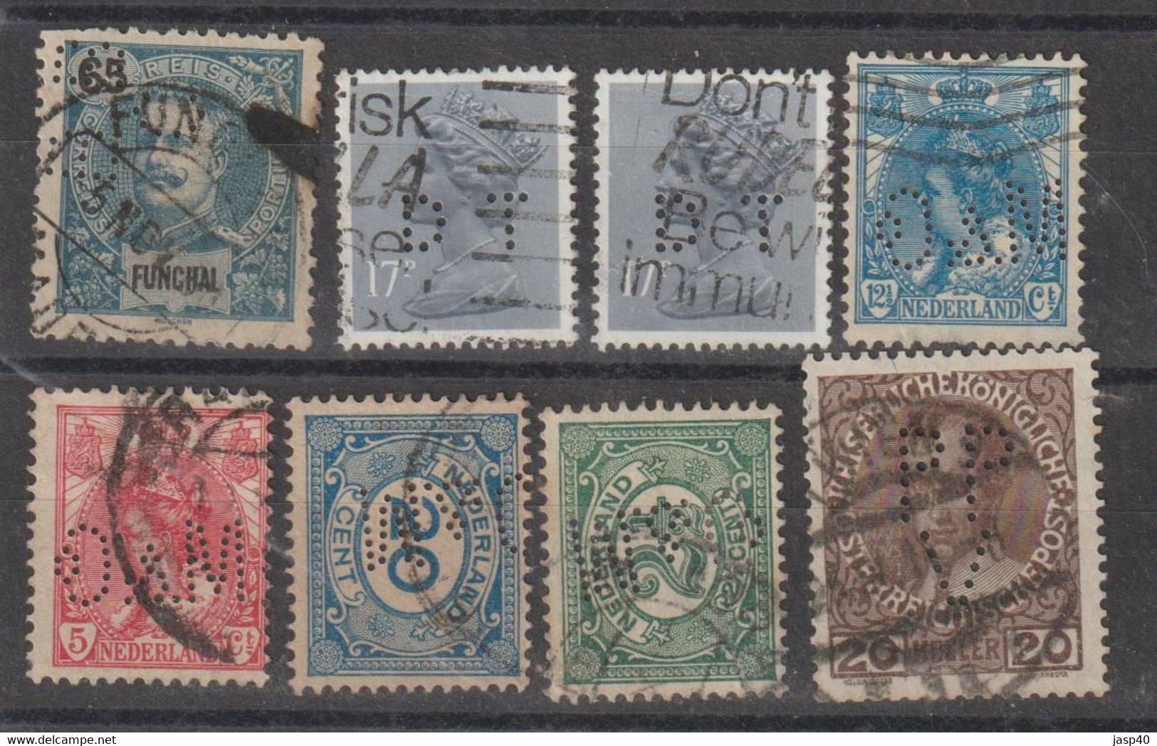 LOTE SELOS PERFURADOS - Used Stamps